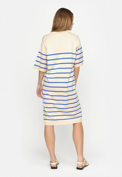 Soft Rebels   SRLea Polo Knit Dress Dresses & jumpsuits 094 Amparo Blue