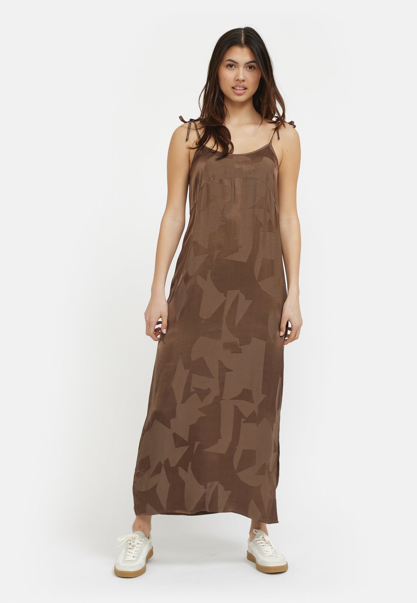 Soft Rebels SRMabel Midi Dress Dresses & jumpsuits 561 Jacquard Bold graphic Coffee Quartz