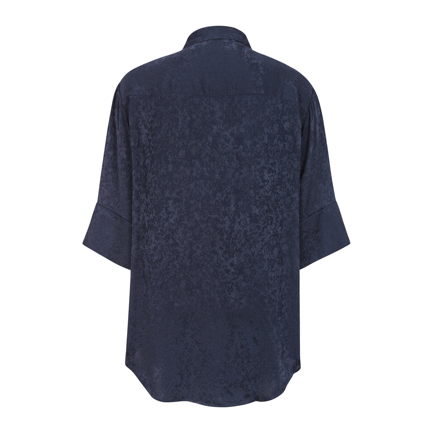 Soft Rebels SRNaya Long Blouse Shirts & Blouse 691 Flower jacquard Total Eclipse
