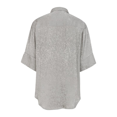 Soft Rebels SRNaya Long Blouse Shirts & Blouse 692 Flower jacquard Mouring Dove