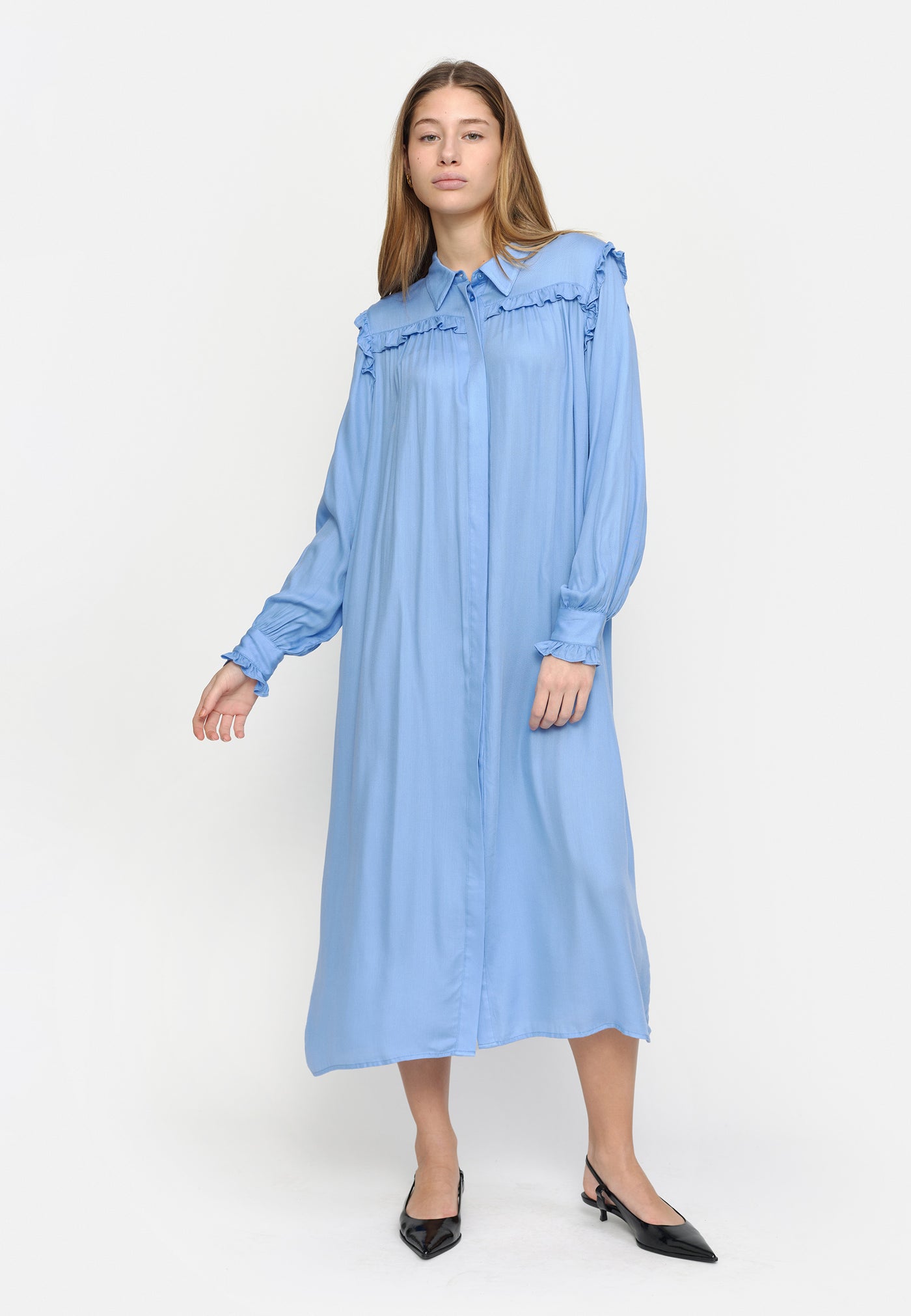 Soft Rebels  SRRohira Midi Dress Dresses & jumpsuits 569 Hydrangea